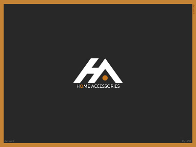 H + A Combination Concept branding design exploration flat illustration lettering logo minimal typography vector