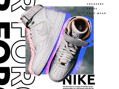 Product Poster Advertisement Concept - Nike adobe advertisement advertising branding concept concept design design exploration fashion fashion brand graphic design marketing photo editing photography photoshop posters product design typography