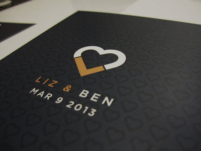 Wedding Invitation, Liz & Ben
