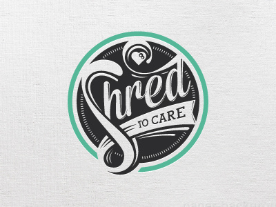 Shred to Care Logo badge badge logo care care logo logo