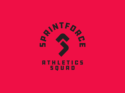 Sprintforce Athletics Squad Logo badge badge logo logo logo design sport sports branding sports logo team logo