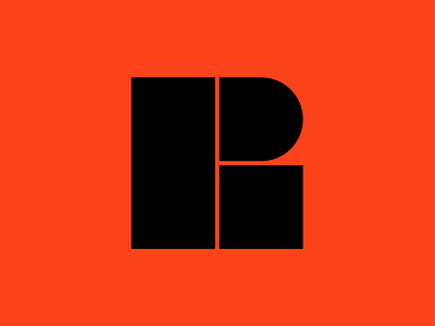 R logo logo logodesign r r logo shapes simple design simple logo square