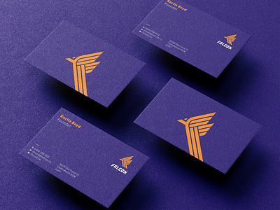 Falcon logo business cards