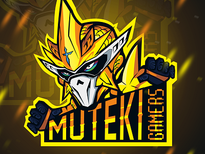 Muteki Gamers - E sport logo design e sport illustration logo