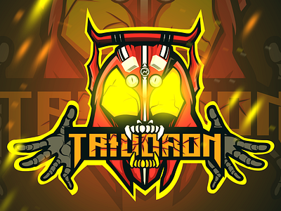 E-sport Kamen rider Drive Type Tridoron 2 design e sport flat illustration logo vector