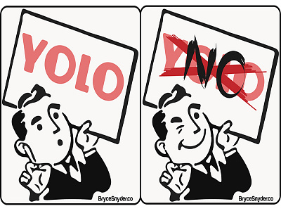 Yolo? Oh No! fallout graphic illustration illustrator retro vector vintage yolo