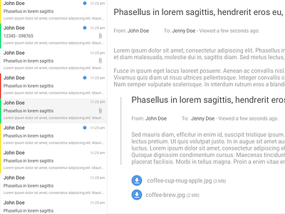 Material Design Inbox