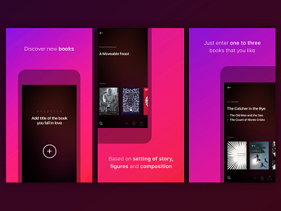 Readster Appstore screens
