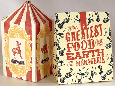 Restaurant Packaging branding circus package design packaging restaurant