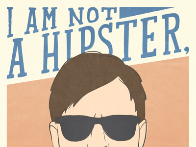 I am not a hipster, I just hate shaving beard hipster illustration texture