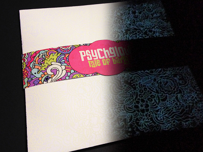 Psychglow Glow in the Dark Letterpress Packaging glow in the dark illustration letterpress package design psychedelic