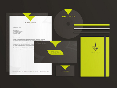 Volution Vinyl Branding branding minimalism modern vinyl