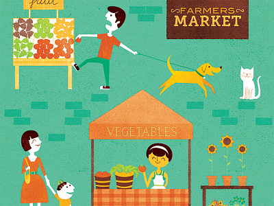 Farmers Market Illustration