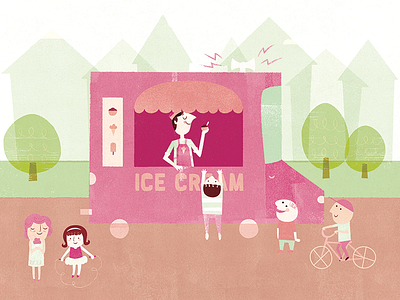 Ice Cream Truck Illustration