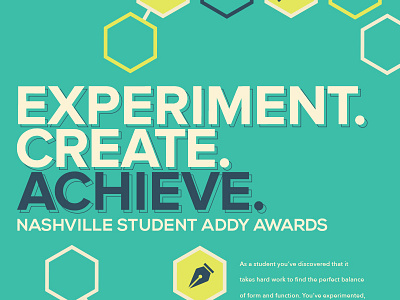 Nashville Student ADDY Awards Poster addy awards nashville student addys