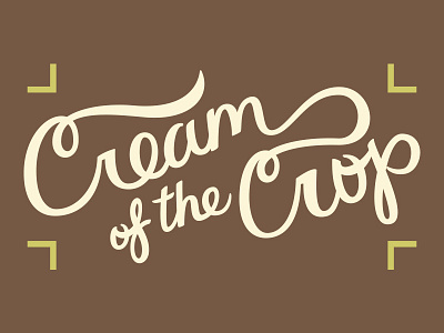 Cream of the Crop Review Show cream of the crop crop marks hand lettering lettering logo