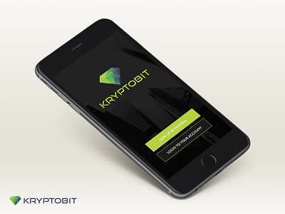 Kryptobit App Mockup app bitcoin diamond kryptobit security ui ux wallet wip work in progress