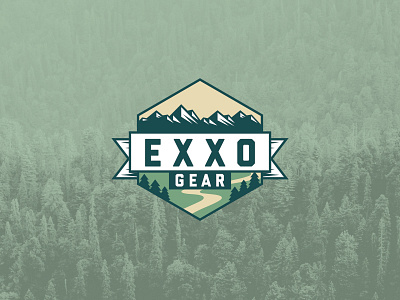 Exxo Gear Logo Concept apocalypse doomsday exxo gear identity logo outdoors survival wilderness