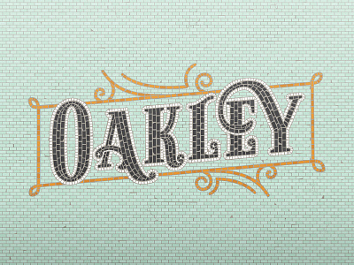 Oakley Fauxsaic fauxsaic mosaic oakley tiles typography