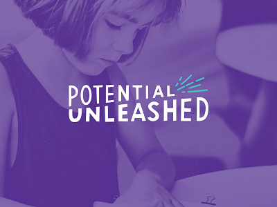 Potential Unleashed 1 children education learning lettering school tagline typography