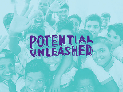 Potential Unleashed 2 children education learning lettering school tagline typography
