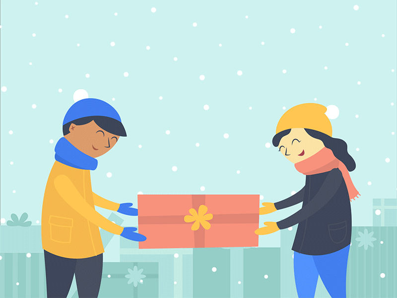 TalentWall Digital Holiday Card animation christmas happy holidays holidays illustration snow