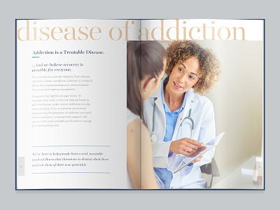 AAC Overview Booklet addiction booklet brochure clinical corporate editorial design typography