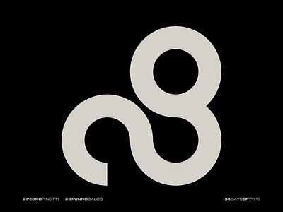 B — 36 Days of Type alphabet design icon letter letterform lettering logo logotype minimal modern modular monogram tech typeface typography