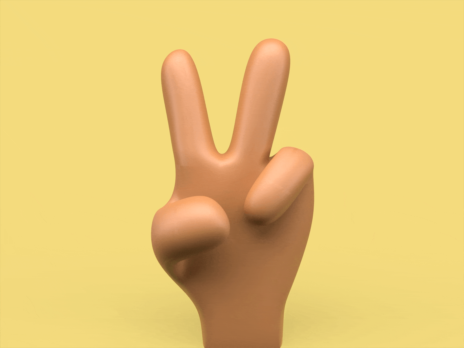 Peace Out ✌️ 3d after effects animation c4d character cinema 4d design hand loop motion graphics
