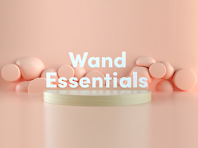 Wand Essentials Brand Design 3d branding c4d cinema 4d design illustration lighting logo octane render scene