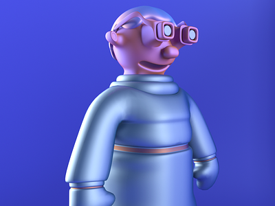 Power Goggles 😎 3d c4d character cinema 4d design illustration lighting octane render science trippy weird