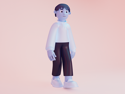 Character Design: Justin 3d animation blue branding c4d character character design cinema 4d happy characters illustration lighting redshift self portrait textures ui