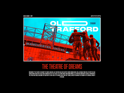 Old Trafford - Manchester United Stadium apparel clothing design illustration tees tshirt