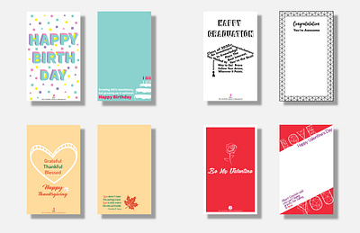 Typography Greeting Cards graphic design greeting cards typography