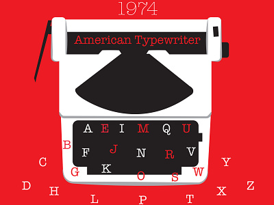 American typewriter adobe illustrator adobe photoshop american typewriter design graphic design graphicdesign poster poster a day poster art poster design type designer typeface typography typography poster