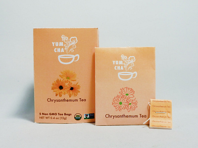 Packaging Design - Chrysanthemum Tea Box graphic design graphic designer logo design pack design package mockup packaging packaging design product design tea packaging typogaphy
