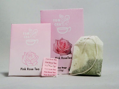 Packaging Design - Pink Rose Tea Box design graphic design graphic design logo logo design packaging packaging design packaging mockup packagingdesign product design tea packaging typogaphy