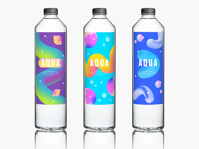 Packaging Design - Water Bottle abstract art concept art design gradient color graphic design graphicdesigner package design package mockup packaging packaging design packagingdesign product design visual art