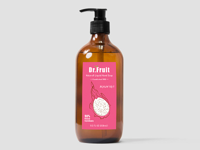 Packaging Design - Liquid Hand Soap (Dragon Fruit) brand design dragon fruit graphic design logo design package mockup packagedesign packaging packaging design packagingdesign product design productdesign typogaphy visual art