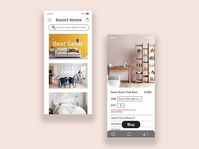 Web & UI Design - Furniture