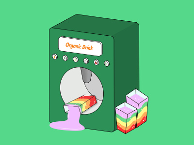Illustration: Organic Drink Machine