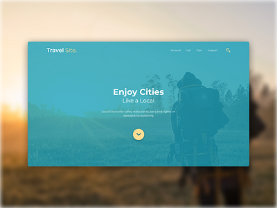 Journey, Trip, Travel Site. showcase journey travel trip ui ui ux design ux web web design