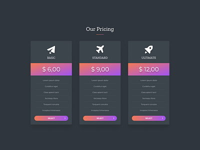 Our Pricing section design pricing pricing page pricing plan ui ui ux design ux web web design