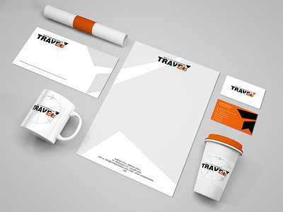 Travel Today Branding stationery branding design stationery design stationery mockup