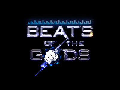 Beats Of The Gods Logo Design Concept branding design icon illustration logo typography ui vector