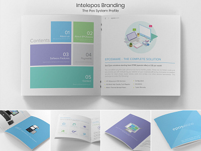 Company Profile Eposware (Intelepos) branding design illustration ui