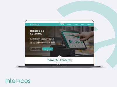 Intelepos Website Mockup branding design typography ux vector web website
