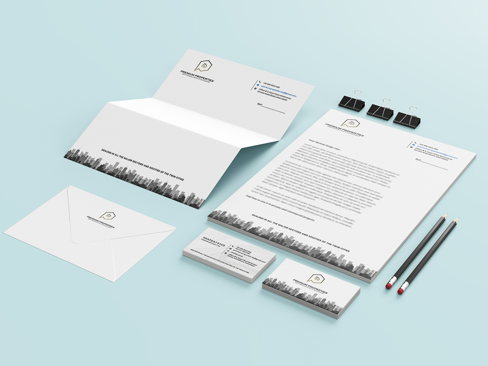 Premium Properties Stationery Design by Adil Nasir on Dribbble