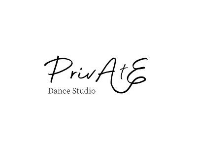 Private dance studio art branding dance design illustrator logo minimal pluse private studio studios typography vector