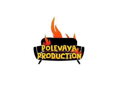 Polevaya Prod. art burn cartoon dance design fire flat flatdesign fun hot illustration illustrator logo sofa typography vector